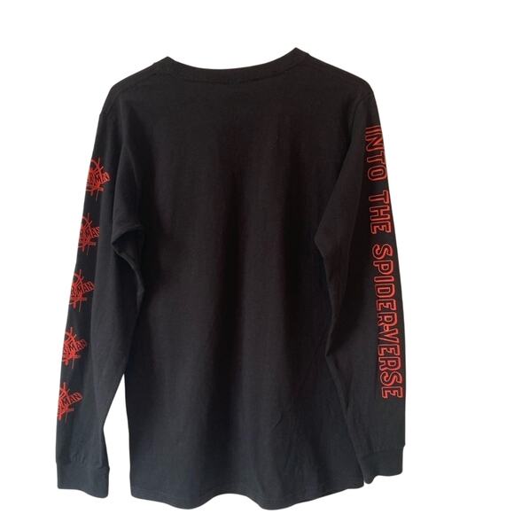 Spider-Man Into The Spiderverse Men's Sm Black Long Sleeve Graphic T-Shirt - Picture 4 of 8